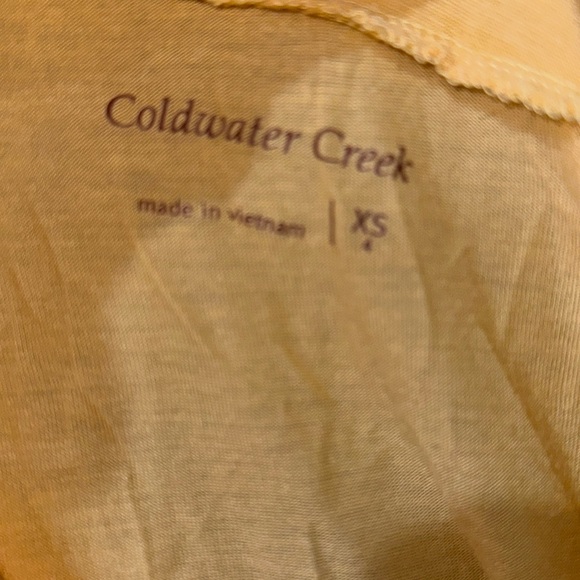 XS Coldwater Creek T-Shirt Top with front pocket - Picture 3 of 3